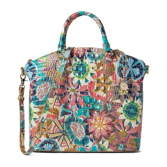 Brahmin Large Duxbury Leather Satchel – Desert Bloom - Picture 1 of 8